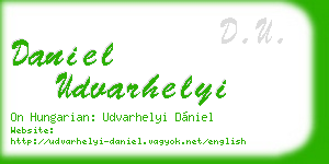 daniel udvarhelyi business card